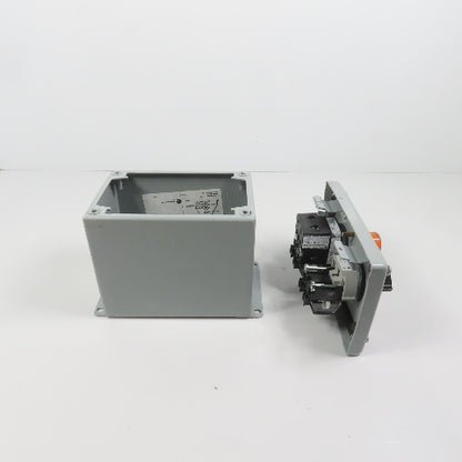 Hoffman E2PBX Nema 12, 13 Pushbutton Enclosure W/ Allen Bradley Switches