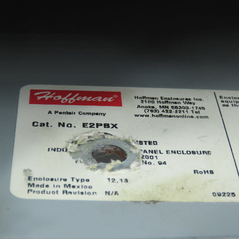 Hoffman E2PBX Nema 12, 13 Pushbutton Enclosure W/ Allen Bradley Switches