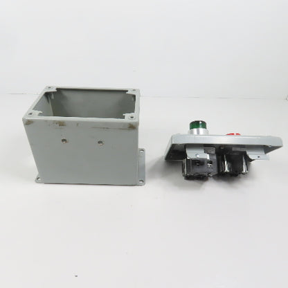 Hoffman E2PBX Nema 12, 13 Pushbutton Enclosure W/ Allen Bradley Switches