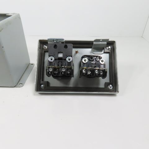 Hoffman E2PBX Nema 12, 13 Pushbutton Enclosure W/ Allen Bradley Switches