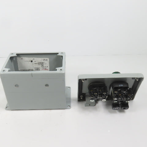 Hoffman E2PBX Nema 12, 13 Pushbutton Enclosure W/ Allen Bradley Switches