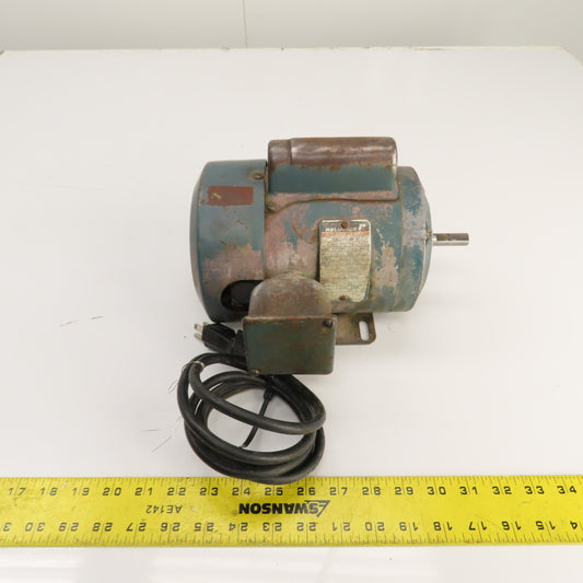 Reliance C48E1501N-JZ 1/3HP AC Electric Motor 1725RPM 115/230V 1PH 48 Frame
