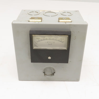 Shurite Analog Frequency Meter In Enclosure (51-69Hz) 56-64Hz