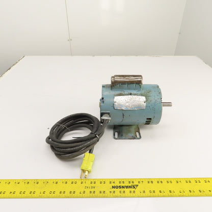 Leeson C4C34DH12D 1/2HP AC Electric Motor 3450RPM 115/230V 1PH LS56 Frame Tested