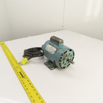 Leeson C4C34DH12D 1/2HP AC Electric Motor 3450RPM 115/230V 1PH LS56 Frame Tested