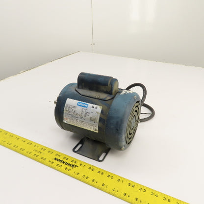 Leeson C4C34FH8B 1/2HP AC Electric Motor 3450RPM 115/230V 1PH S56 Frame Tested