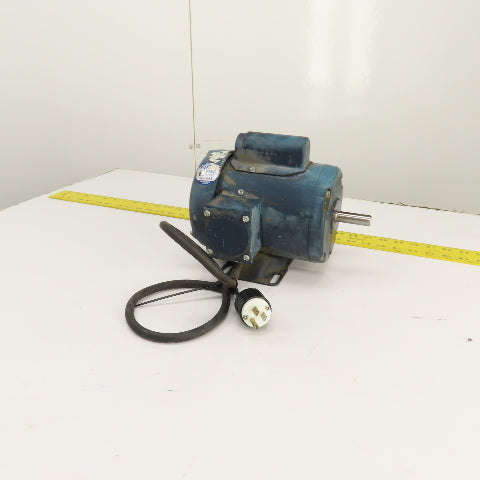 Leeson C4C34FH8B 1/2HP AC Electric Motor 3450RPM 115/230V 1PH S56 Frame Tested