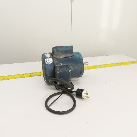 Leeson C4C34FH8B 1/2HP AC Electric Motor 3450RPM 115/230V 1PH S56 Frame Tested