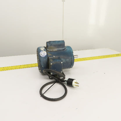 Leeson C4C34FH8B 1/2HP AC Electric Motor 3450RPM 115/230V 1PH S56 Frame Tested