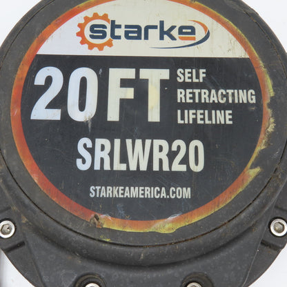 Starke SRLWR20 20' Self Retracting Lifeline Fall Restraint Lanyard