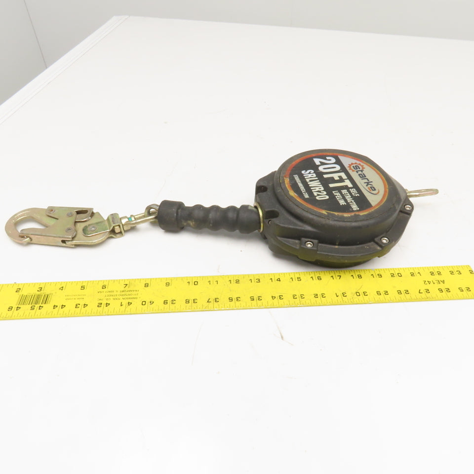 Starke SRLWR20 20' Self Retracting Lifeline Fall Restraint Lanyard