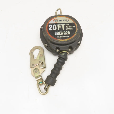 Starke SRLWR20 20' Self Retracting Lifeline Fall Restraint Lanyard
