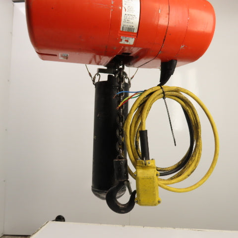 CM Lodestar Model L 1-Ton 2000LB Electric Chain Hoist 15' Lift 16FPM 230/460V