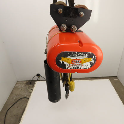 CM Lodestar Model L 1-Ton 2000LB Electric Chain Hoist 15' Lift 16FPM 230/460V
