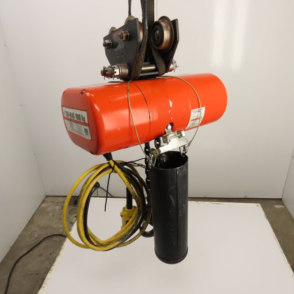 CM Lodestar Model L 1-Ton 2000LB Electric Chain Hoist 15' Lift 16FPM 230/460V