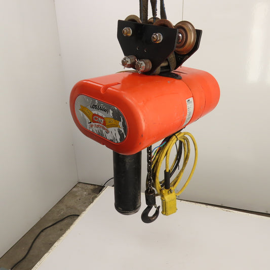 CM Lodestar Model L 1-Ton 2000LB Electric Chain Hoist 15' Lift 16FPM 230/460V