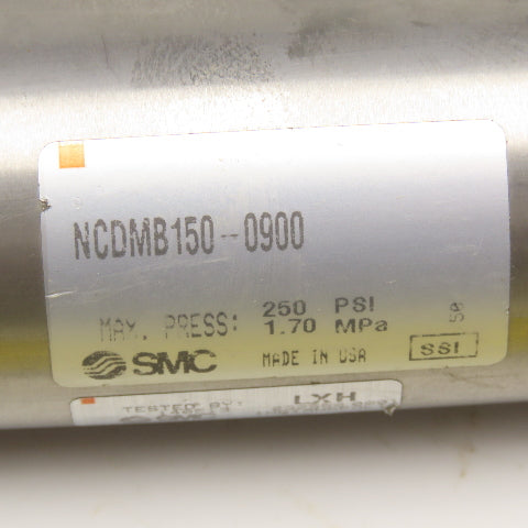 SMC NCDMB150-0900 1-1/2" Bore 9" Stroke Double Acting Air Cylinder