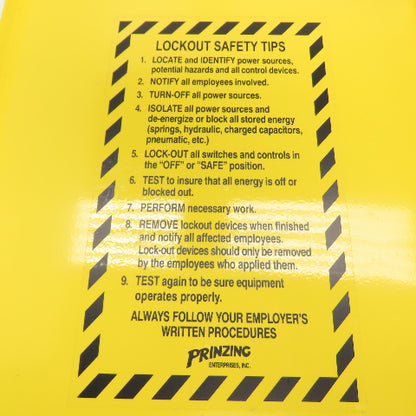 Wall Mount Lockout Tagout Station Box 16" x 15" x 6" W/ Misc. Supplies