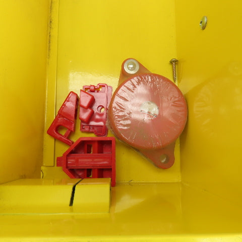 Wall Mount Lockout Tagout Station Box 16" x 15" x 6" W/ Misc. Supplies
