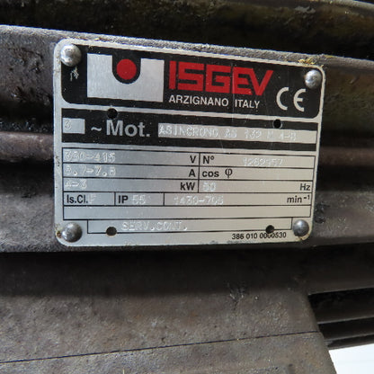 Isgev AS 132 M 4-8 3-4kW 1430-705RPM 2 Speed Motor 380-415V 50Hz Broken Cover