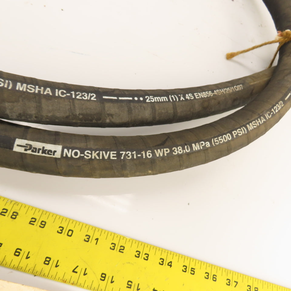 Ingersoll Rand Parker 080R50-16-11-16-16 Hydraulic Hose Assembly 5500PSI 1" x11'