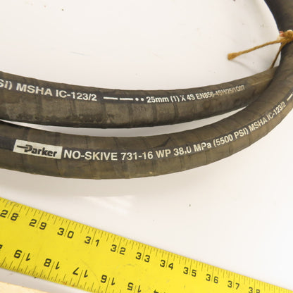Ingersoll Rand Parker 080R50-16-11-16-16 Hydraulic Hose Assembly 5500PSI 1" x11'