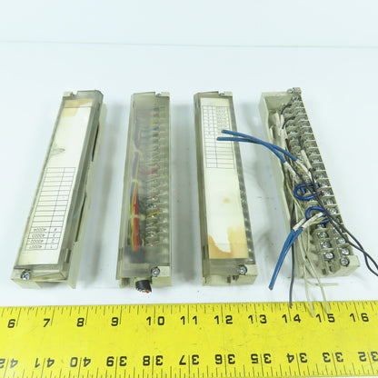 Schneider Modicon 140XTS00206 Drive Connector Terminal Strip (No Cable) Lot Of 4