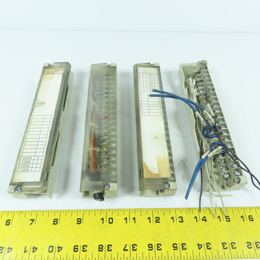 Schneider Modicon 140XTS00206 Drive Connector Terminal Strip (No Cable) Lot Of 4