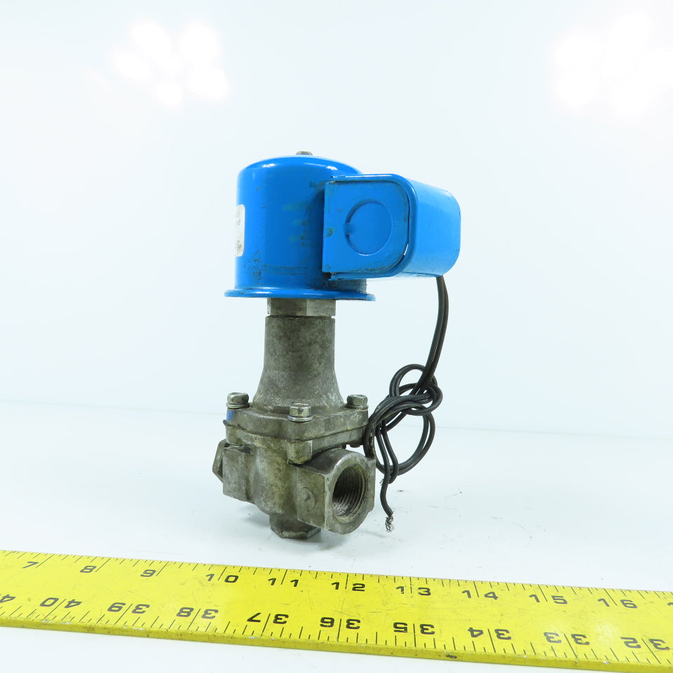 Asco S261SF02N3EG5 Solenoid Gas Valve 30PSI 120V Coil 3/4"