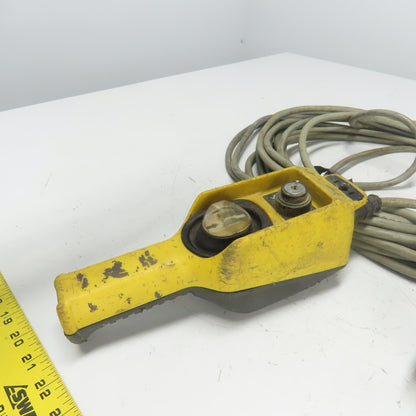 Telemecanique Control Station Pendant W/ Corset Cable 6-Pin Male Harting Plug