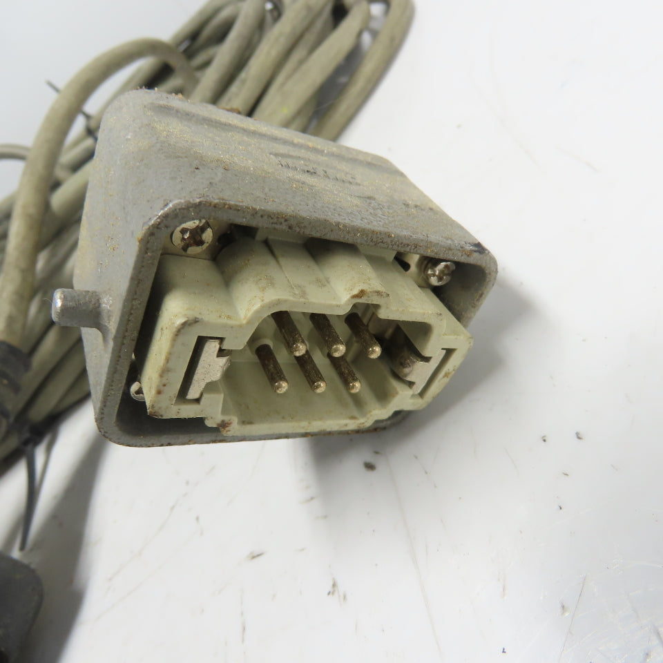 Telemecanique Control Station Pendant W/ Corset Cable 6-Pin Male Harting Plug