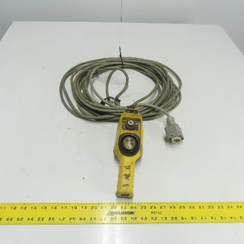 Telemecanique Control Station Pendant W/ Corset Cable 6-Pin Male Harting Plug
