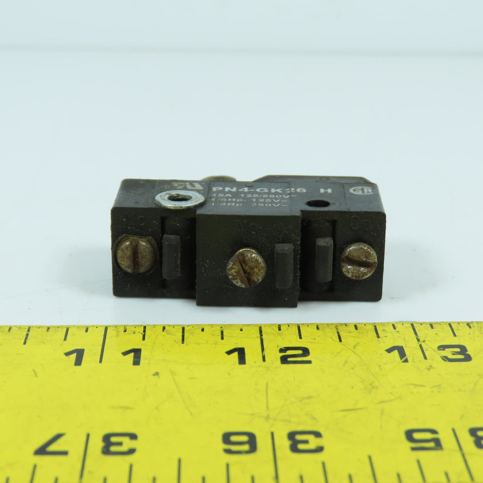 Burgess PN4-GK26 15A Roller Snap Action Limit Switch 125-250V