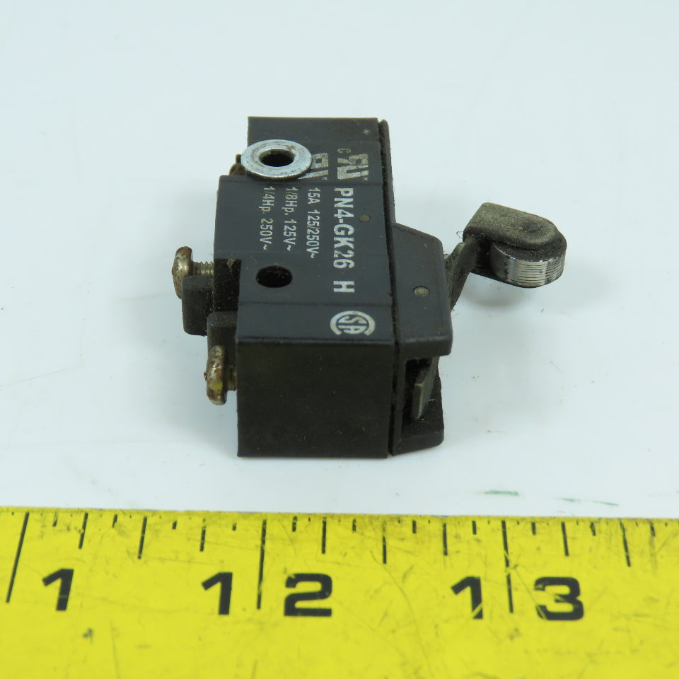 Burgess PN4-GK26 15A Roller Snap Action Limit Switch 125-250V