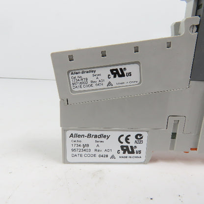 Allen Bradley 1734-IB4 Ser C Digital Input Module 3.011 W/1734-RTB& 1734-MB Base