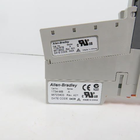 Allen Bradley 1734-IB4 Ser C Digital Input Module 3.013 W/1734-RTB& 1734-MB Base