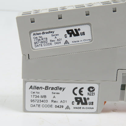 Allen Bradley 1734-IE2V Ser C Analog Input Module 3.004 W/1734-RTB& 1734-MB Base
