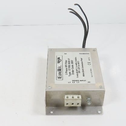 EuroTek ET/RS3005-V7 3-Phase RFI Filter 5A 440V 50/60HZ