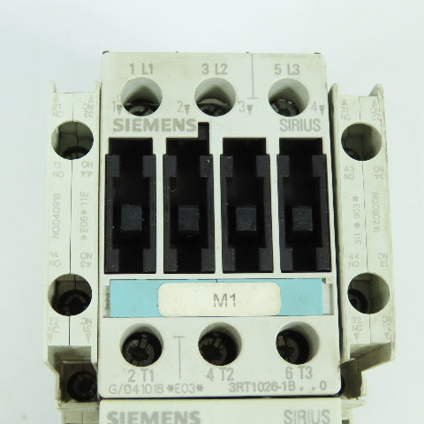 Siemens 3RT1026-1B 600V 15HP Contactor 24VDC Coil W/3RB1026-1QB0 Overload