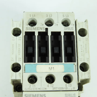 Siemens 3RT1026-1B 600V 15HP Contactor 24VDC Coil W/3RB1026-1QB0 Overload