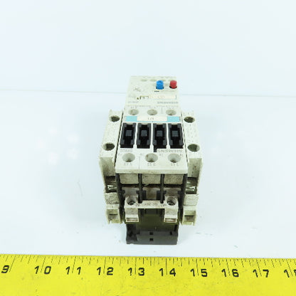 Siemens 3RT1026-1B 600V 15HP Contactor 24VDC Coil W/3RB1026-1QB0 Overload