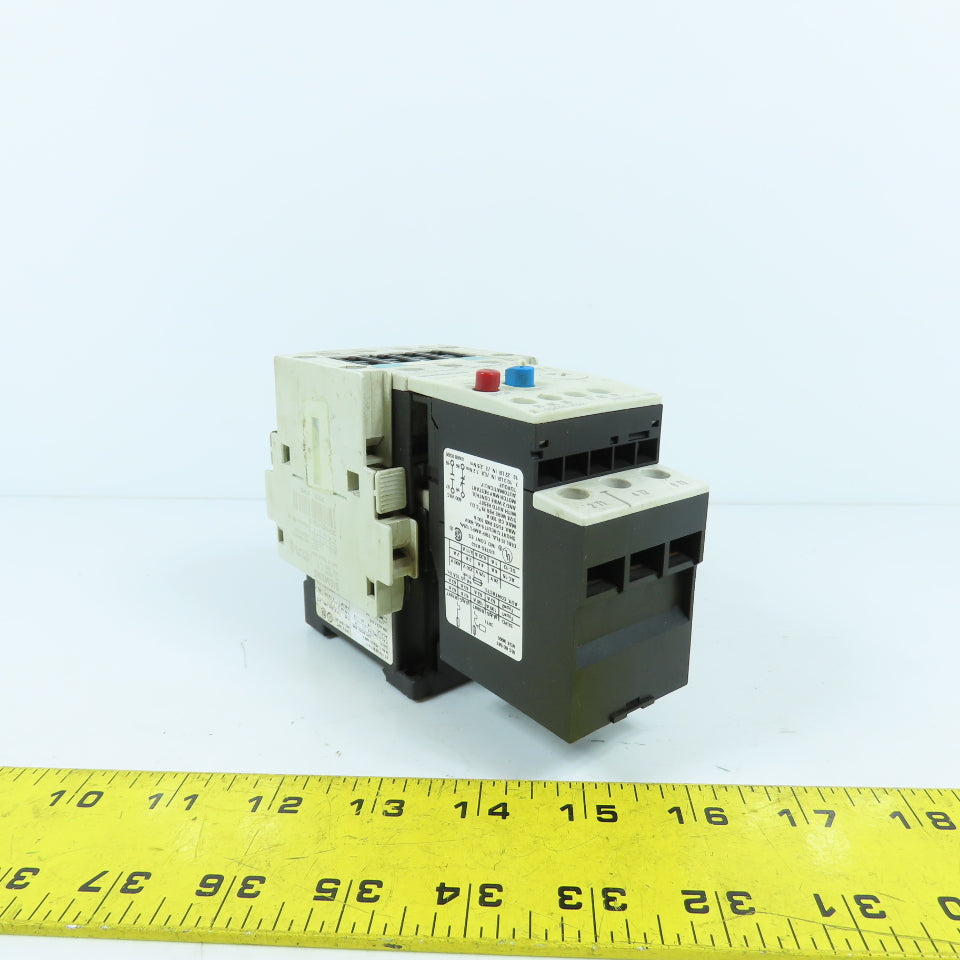 Siemens 3RT1026-1B 600V 15HP Contactor 24VDC Coil W/3RB1026-1QB0 Overload