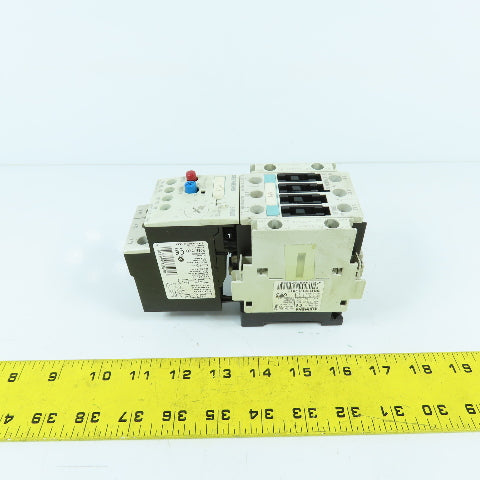 Siemens 3RT1026-1B 600V 15HP Contactor 24VDC Coil W/3RB1026-1QB0 Overload