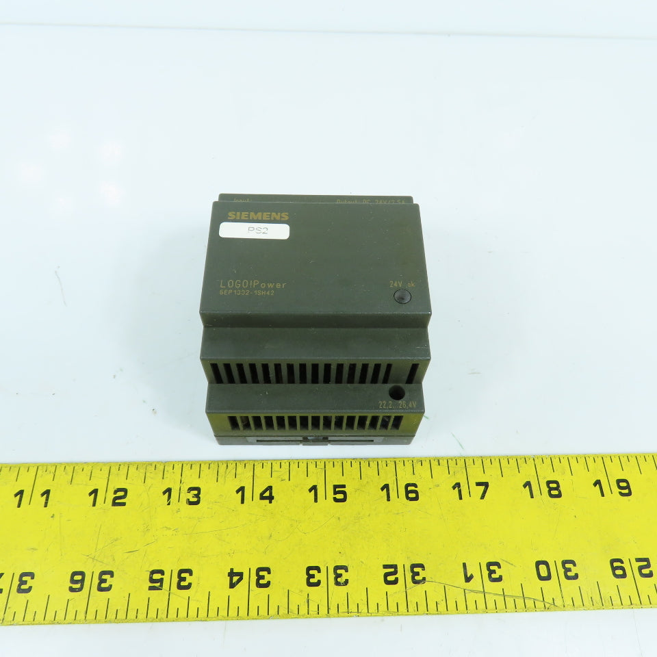 Siemens 6EP1332-1SH42 LOGO 24VDC 2.5A Power Supply 100-240VAC Input