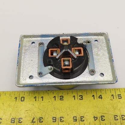 Hubbell 25418 Hubbellock 30A 600VAC 20A 250VDC 5 Wire Grounded Receptacle