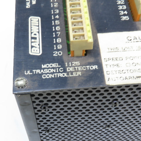 Baldwin A502-8001-04 Rev. 01 Model 1125 Ultrasonic Detector Controller