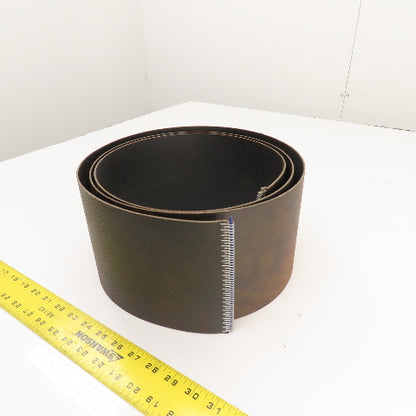 8' Long x 6" Wide Smooth Top Interwoven Conveyor Belt W/ Lacing