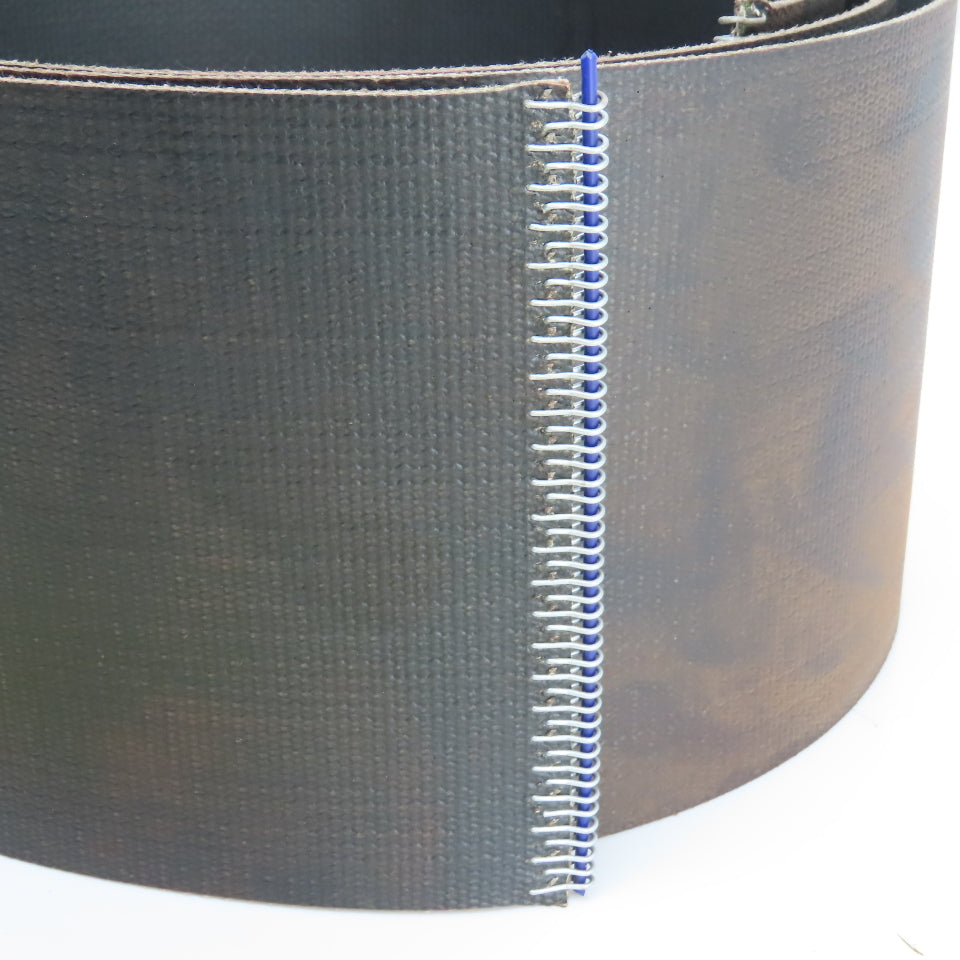 8' Long x 6" Wide Smooth Top Interwoven Conveyor Belt W/ Lacing