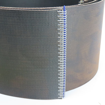 8' Long x 6" Wide Smooth Top Interwoven Conveyor Belt W/ Lacing