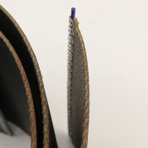 8' Long x 6" Wide Smooth Top Interwoven Conveyor Belt W/ Lacing